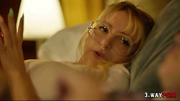 3-Way Porn – 2 Cute Emo Babes are Fucked Hard by Big Cock in 3some